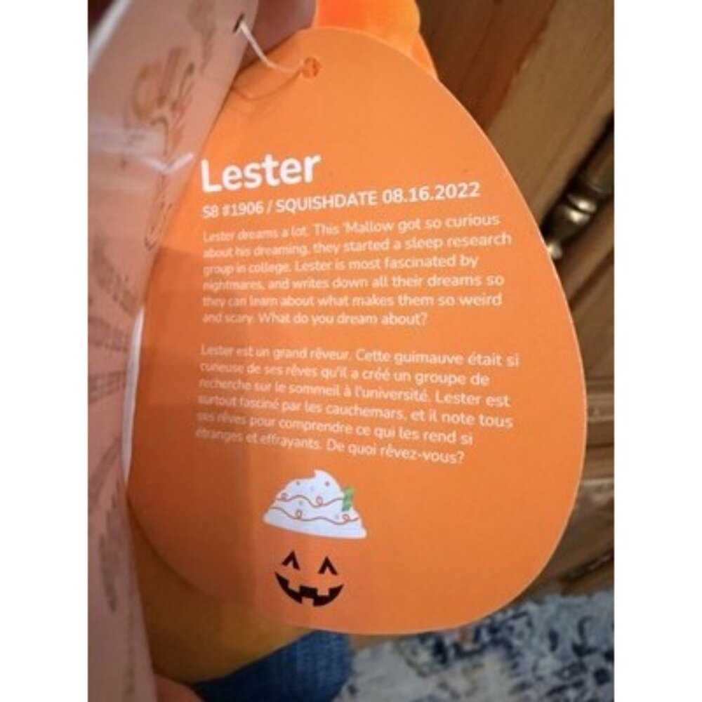 NWT Halloween Squishmallows 8" Lester The‎ Pumpkin Latte & Hello Kitty My Melody - Picture 7 of 12